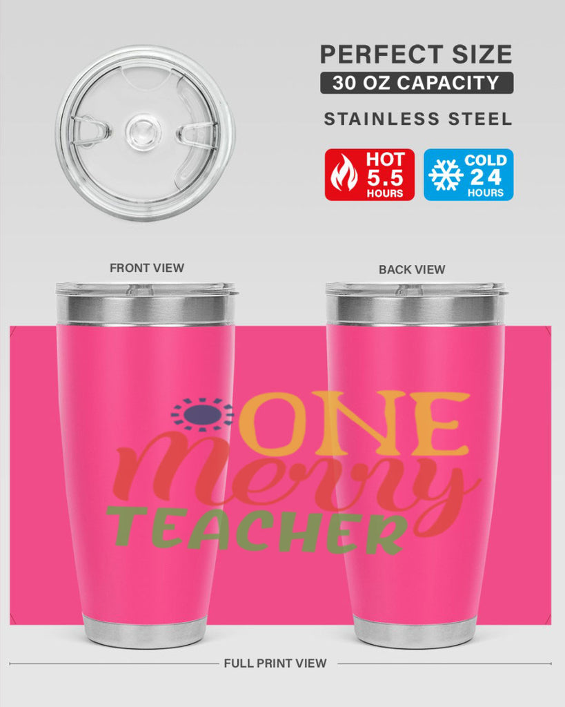 one merry teacher Style 162#- teacher- tumbler
