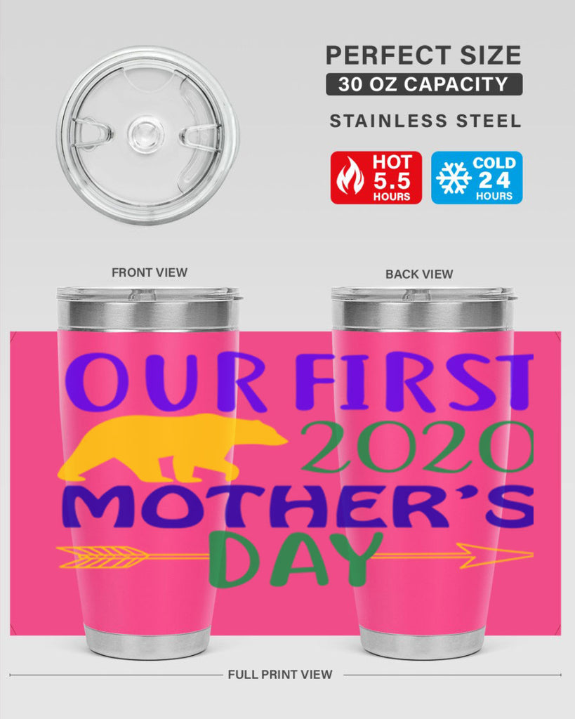 our first mothers day 4#- mardi gras- Tumbler