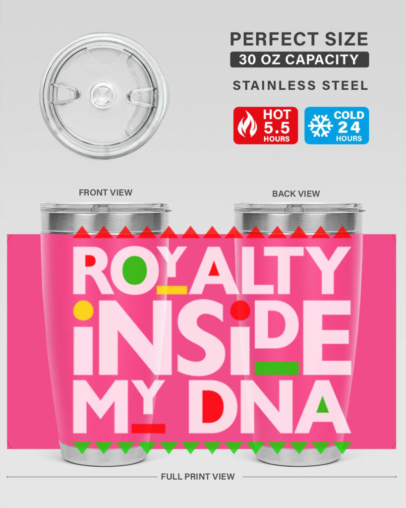 royalty inside my dna 42#- black words phrases- Cotton Tank