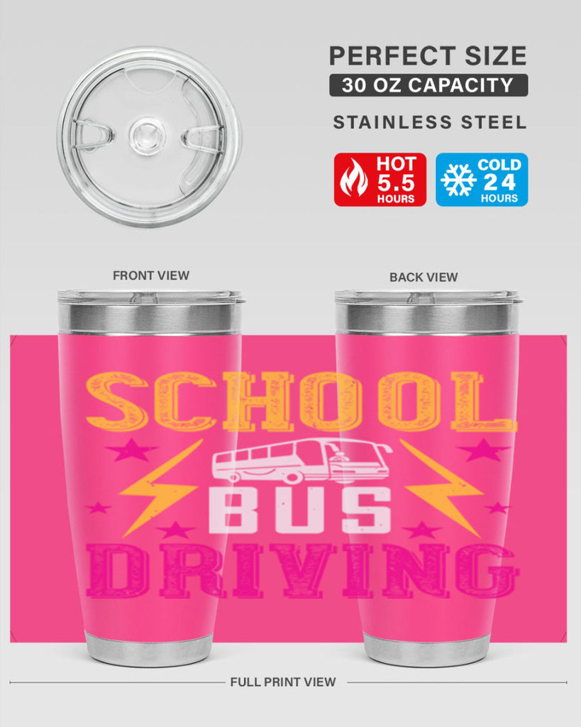 school bus driving Style 17#- bus driver- tumbler
