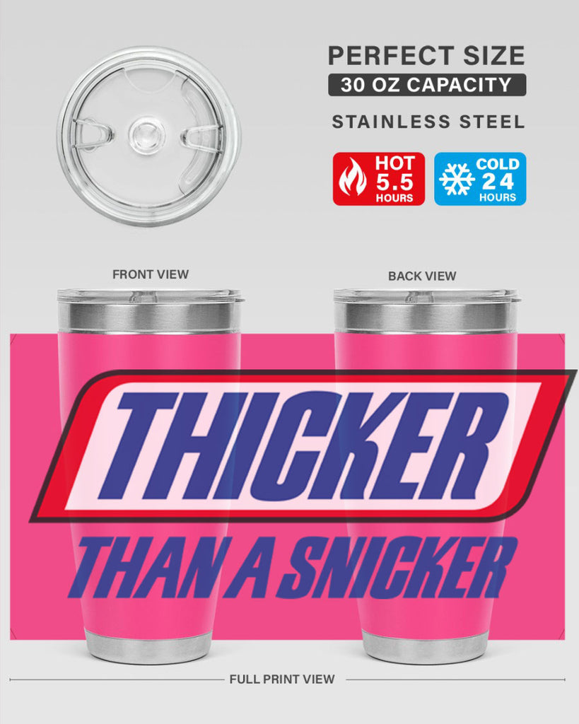 thicker than a snicker 20#- black words phrases- Cotton Tank