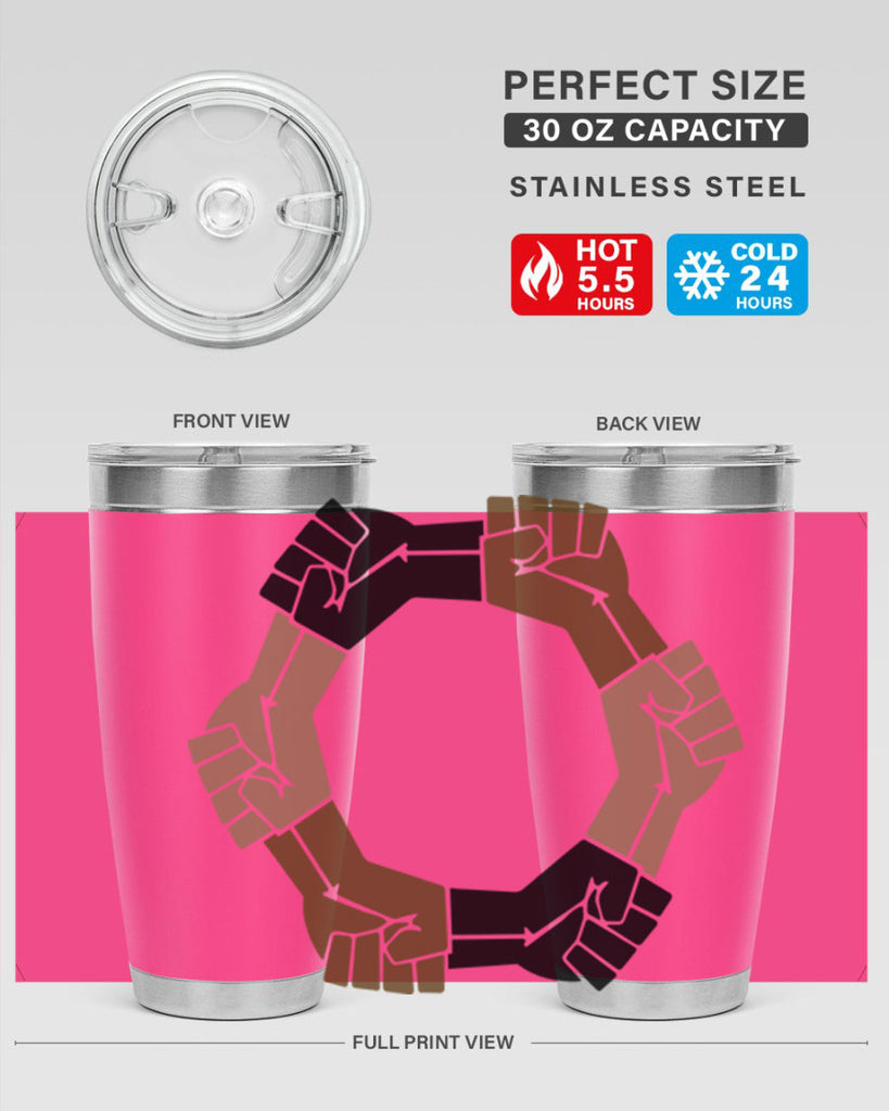 united black power fists 13#- black words phrases- Cotton Tank