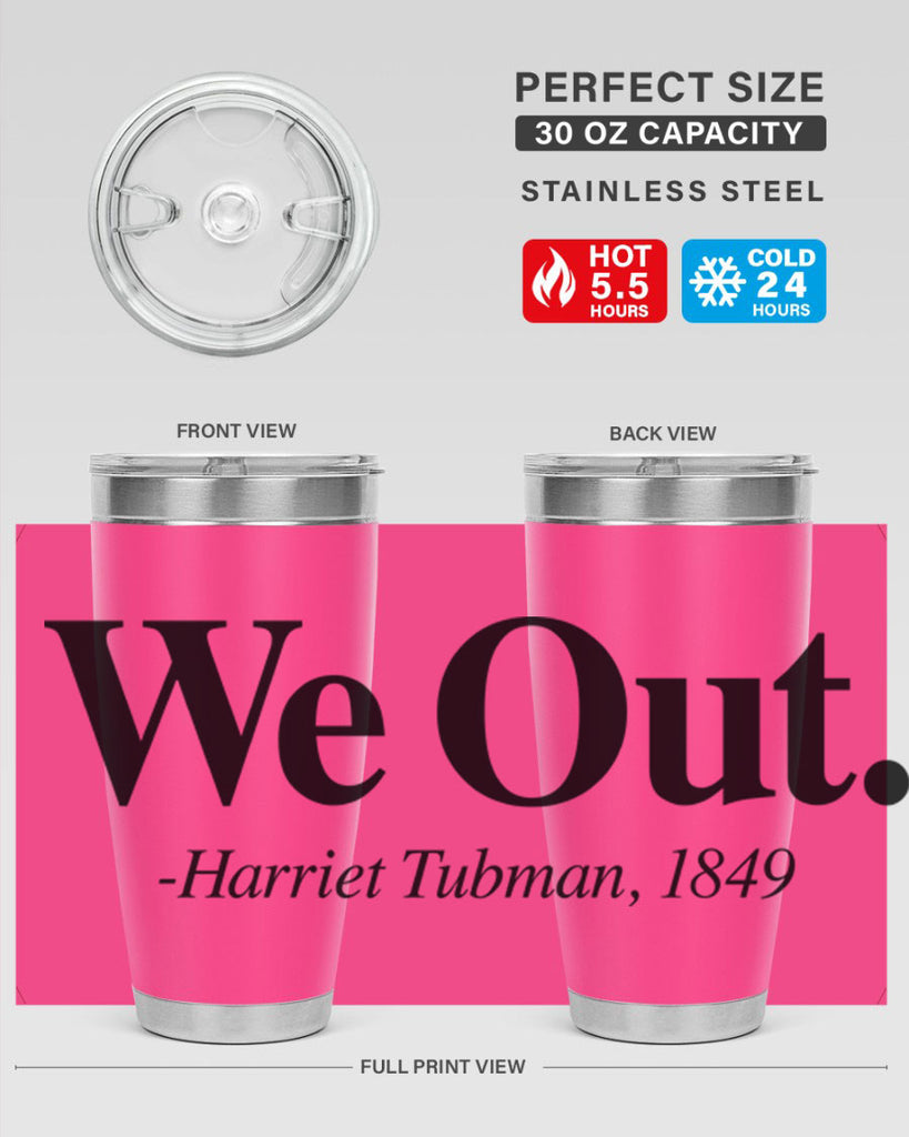 we out harriet tubman 12#- black words phrases- Cotton Tank