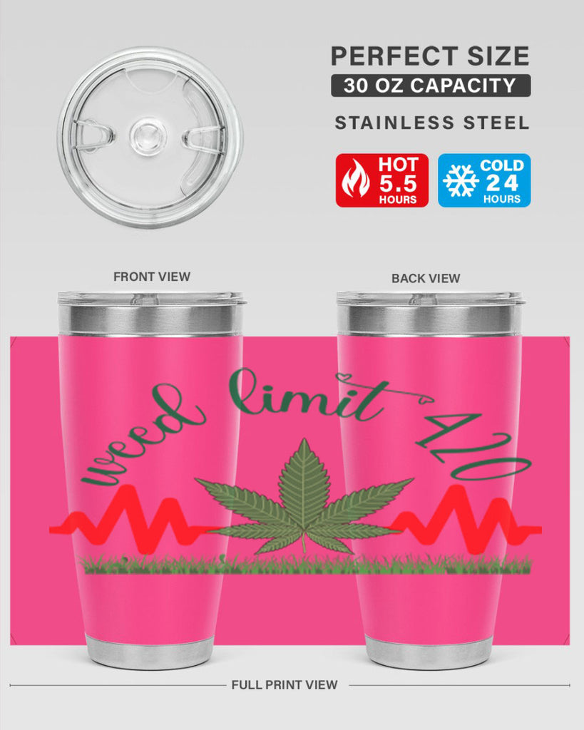 weed limit 420 cannabis hearbeat 291#- marijuana- Tumbler
