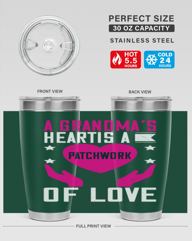 A grandma’s heart is a patchwork of love 86#- grandma - nana- Tumbler
