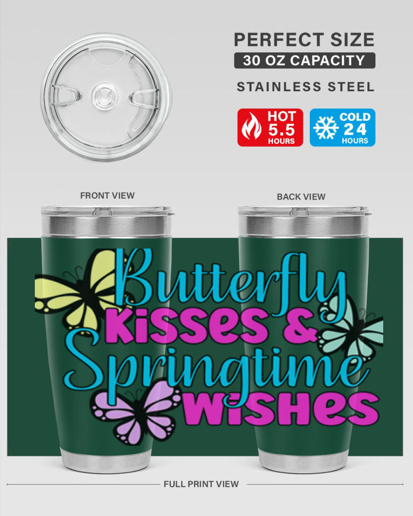 Butterfly kisses & springtime wishes95#- spring- Tumbler