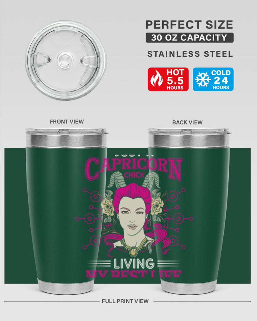 Capricorn chick 193#- zodiac- Tumbler