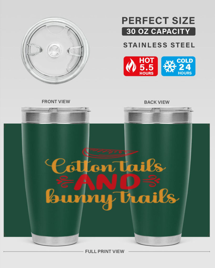 Cotton tails and bunny trails 111#- spring- Tumbler