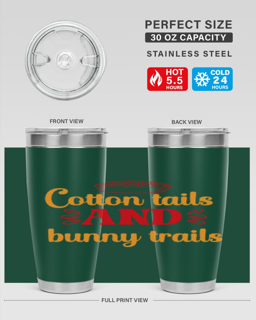 Cotton tails and bunny trails 112#- spring- Tumbler