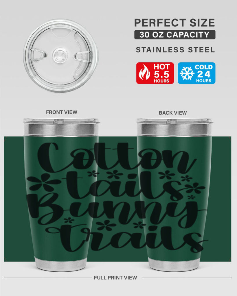 Cotton tails bunny trails  113#- spring- Tumbler