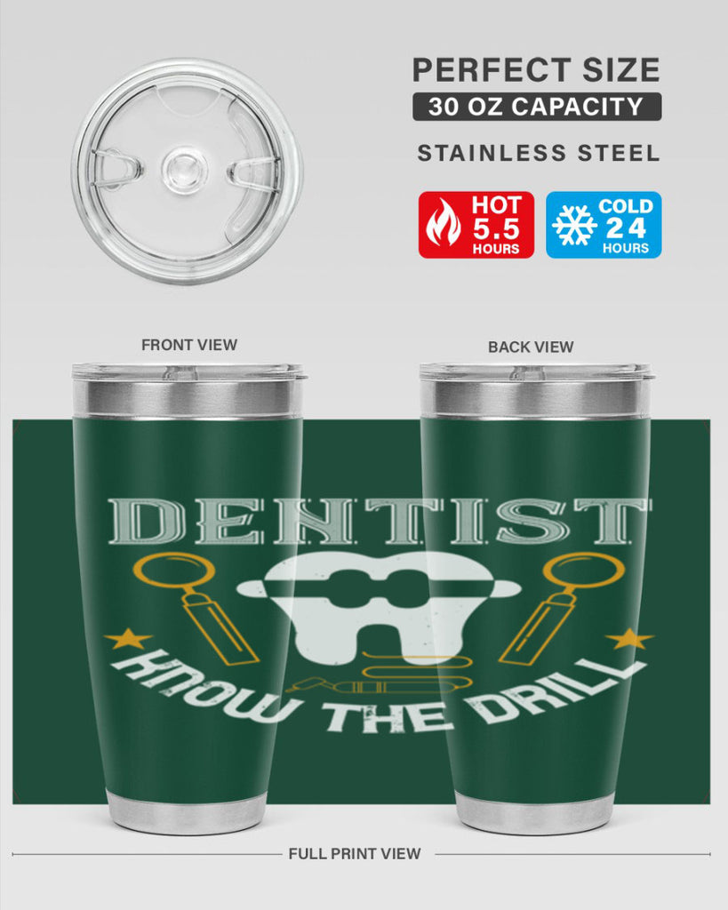 Dentist know the drill Style 46#- dentist- tumbler