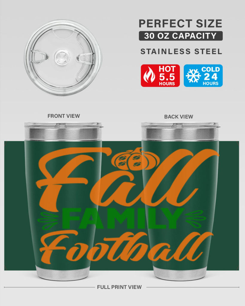 Fall Family Football 98#- fall- Tumbler