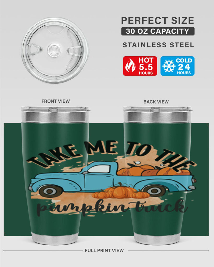 Fall Pumpkin Truck 128#- fall- Tumbler