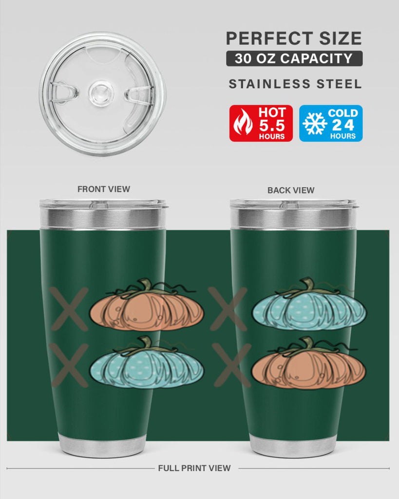 Fall Pumpkin XOXO 129#- fall- Tumbler