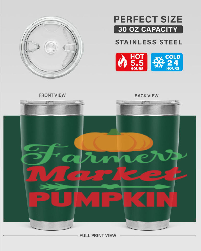 FarmersMarketPumpkin 180#- fall- Tumbler