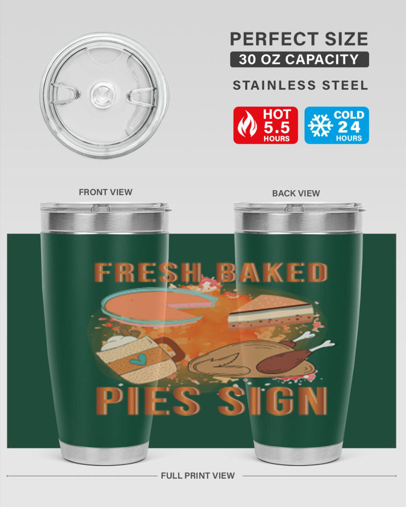 Fresh Baked Pies Sign 187#- fall- Tumbler
