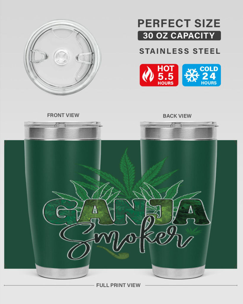 Ganja Smoker Sublimation 89#- marijuana- Tumbler