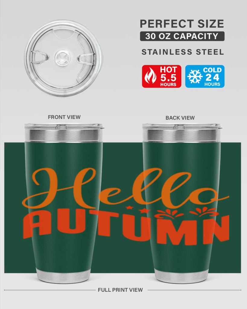Hello Autumn Design 268#- fall- Tumbler