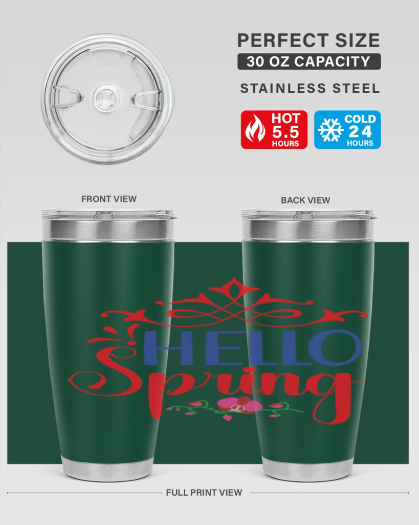 Hello Spring 211#- spring- Tumbler