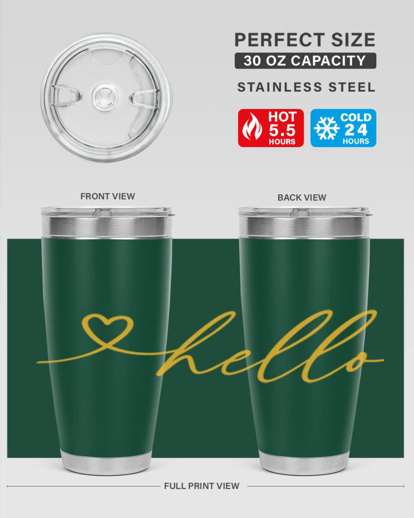 Hello heart183#- spring- Tumbler