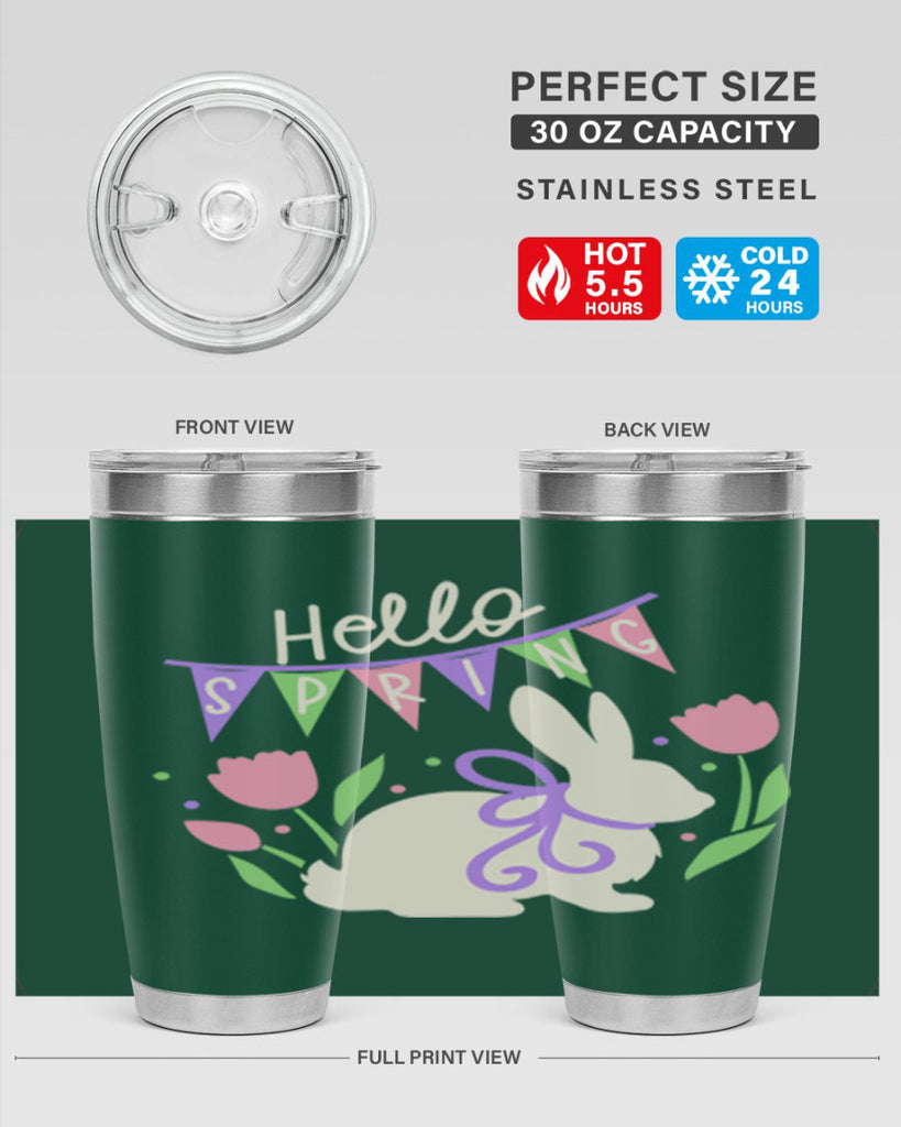 Hello spring bunny193#- spring- Tumbler