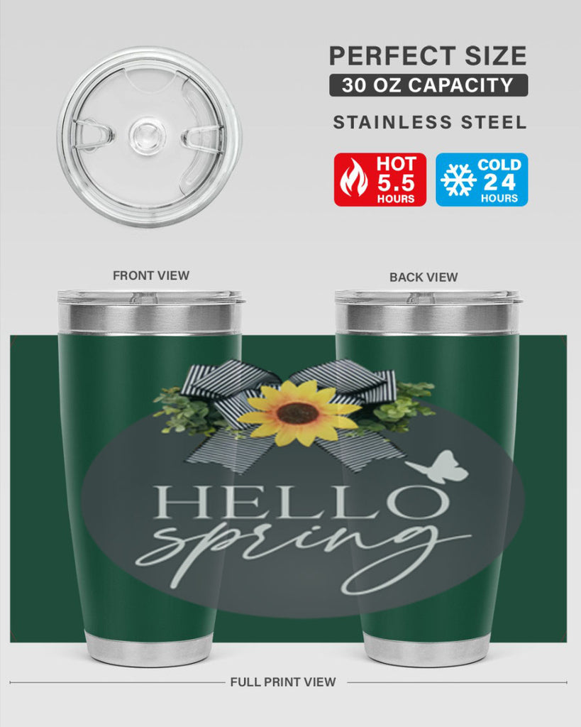 Hello spring butterfly Mockup194#- spring- Tumbler