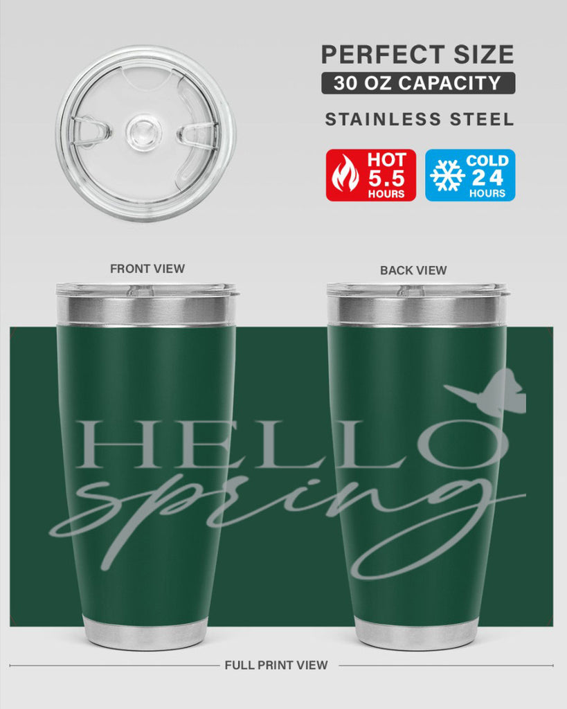 Hello spring butterfly195#- spring- Tumbler