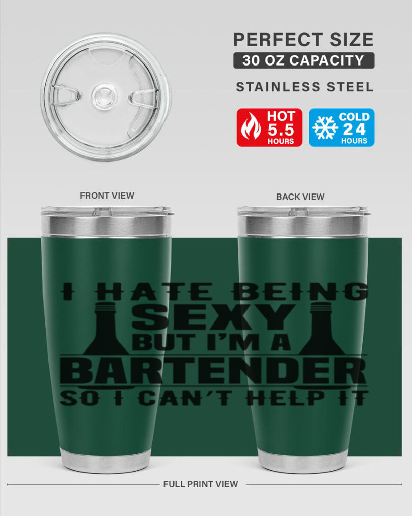 I hate being Style 1#- bartender- tumbler