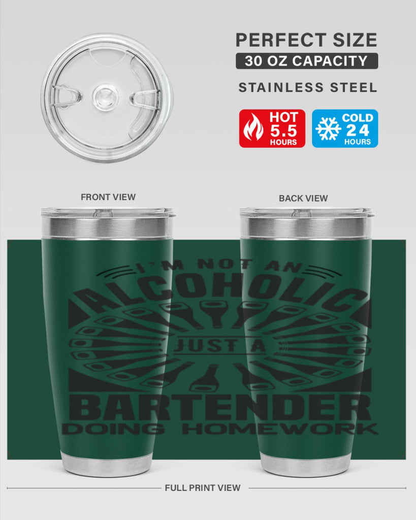 Im not an Style 18#- bartender- tumbler