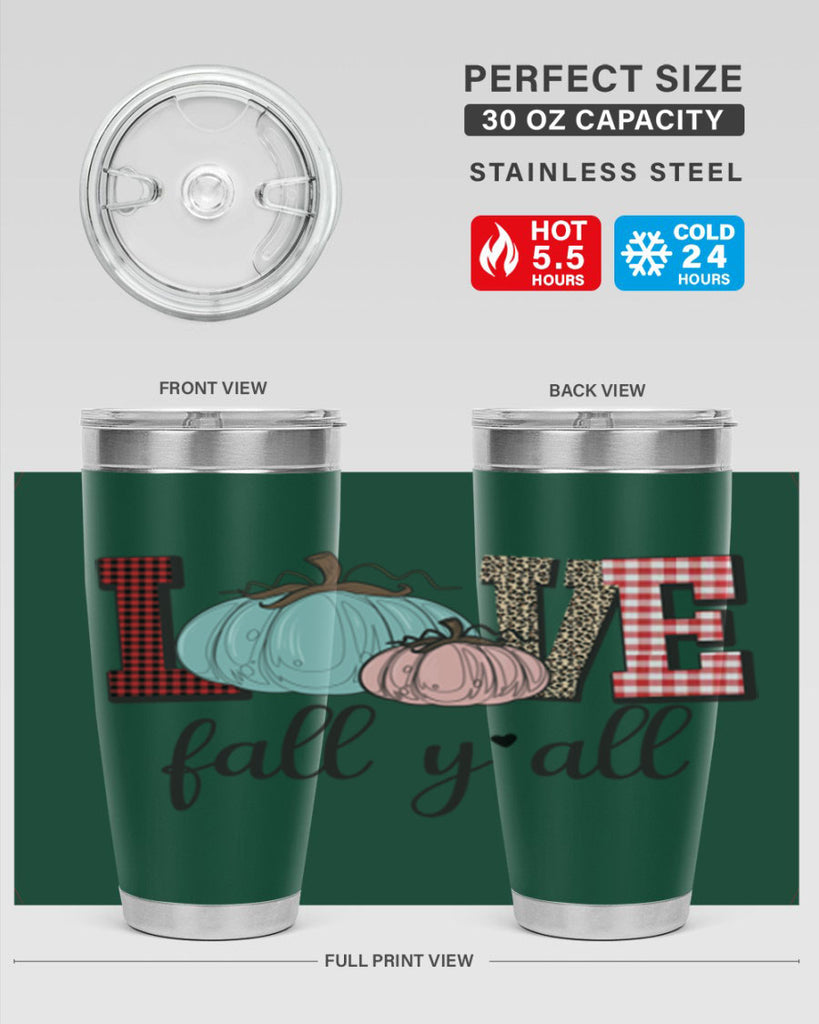 Love Fall Yall 409#- fall- Tumbler