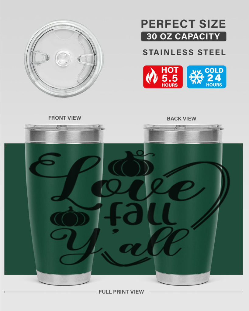 Love Fall Yall 412#- fall- Tumbler