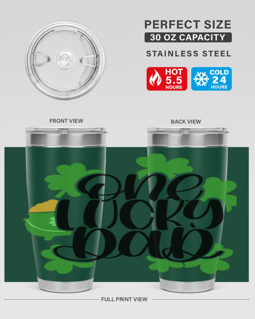 One Lucky Dad Style 43#- St Patricks Day- Tumbler