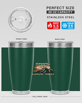 Owl Love You A TurtleRabbit 12#- owl- Tumblers