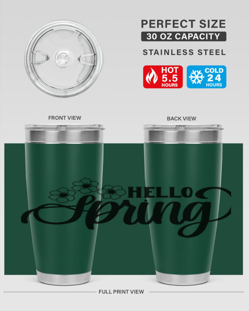 PNG_Hello Spring393#- spring- Tumbler