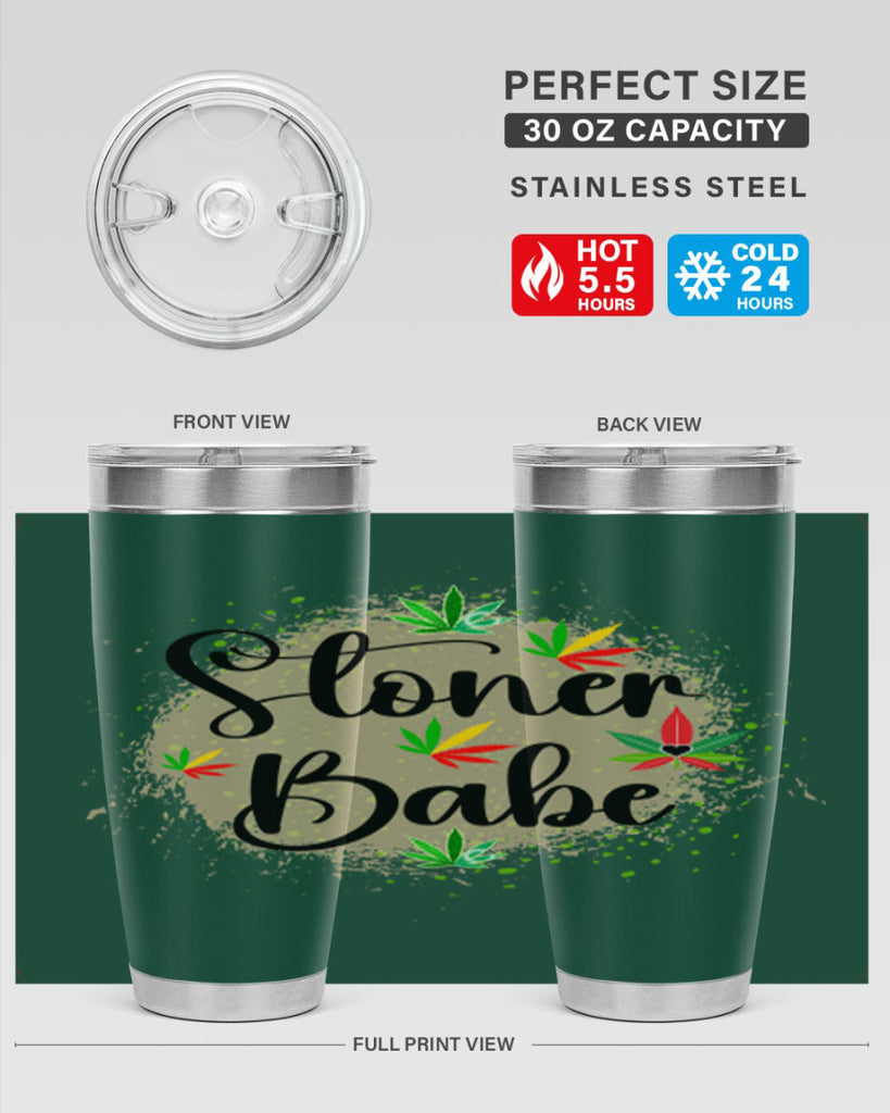 Stoner Babe 257#- marijuana- Tumbler