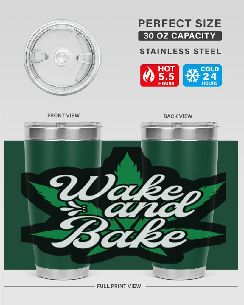 Wake and bake 273#- marijuana- Tumbler