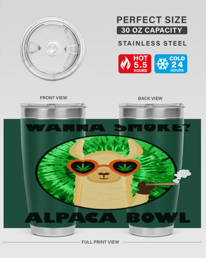 Wanna Smoke Alpaca Bowl 276#- marijuana- Tumbler