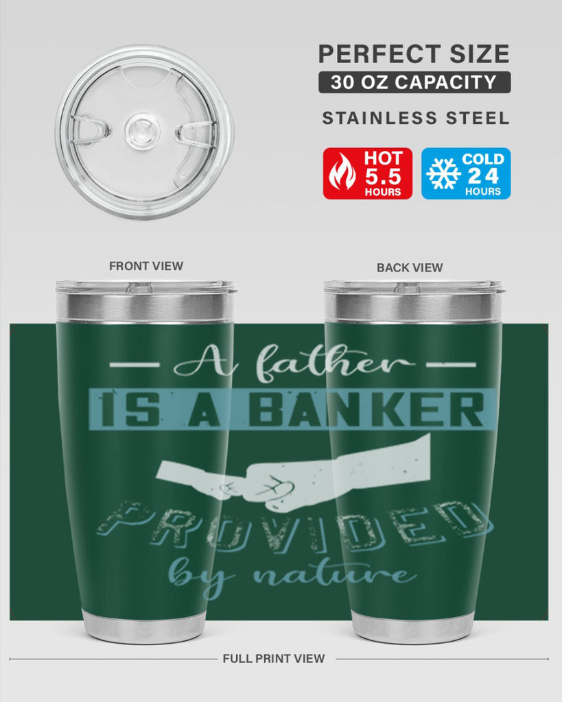 a father is a banker 168#- fathers day- Tumbler