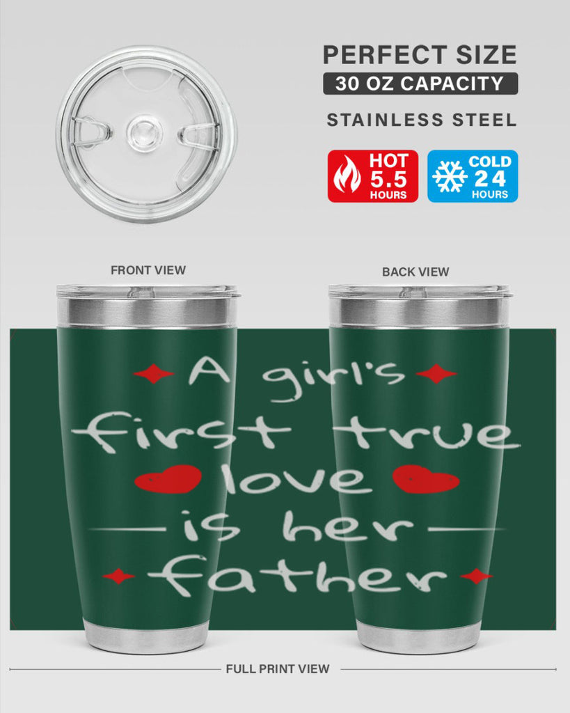 a girl’s first true 116#- fathers day- Tumbler