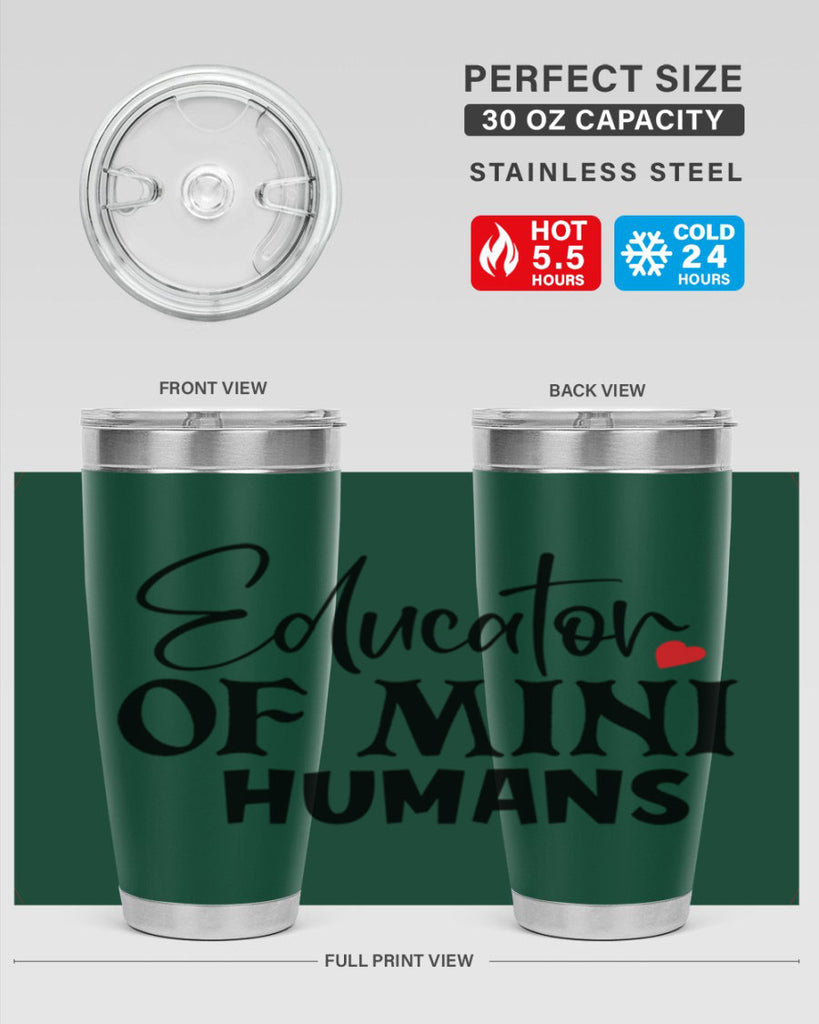 educator of mini humans Style 180#- teacher- tumbler