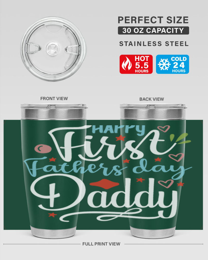 happy first fathers day daddy 89#- fathers day- Tumbler