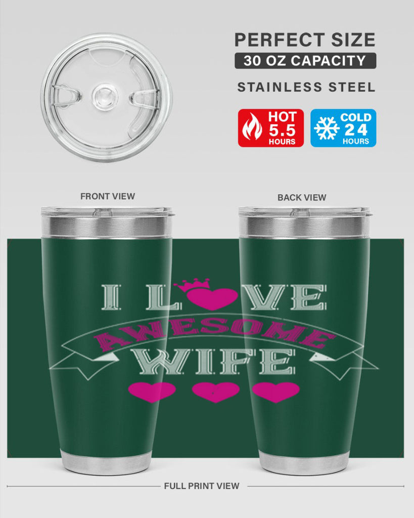 i love awesome wife 57#- valentines day- Tumbler