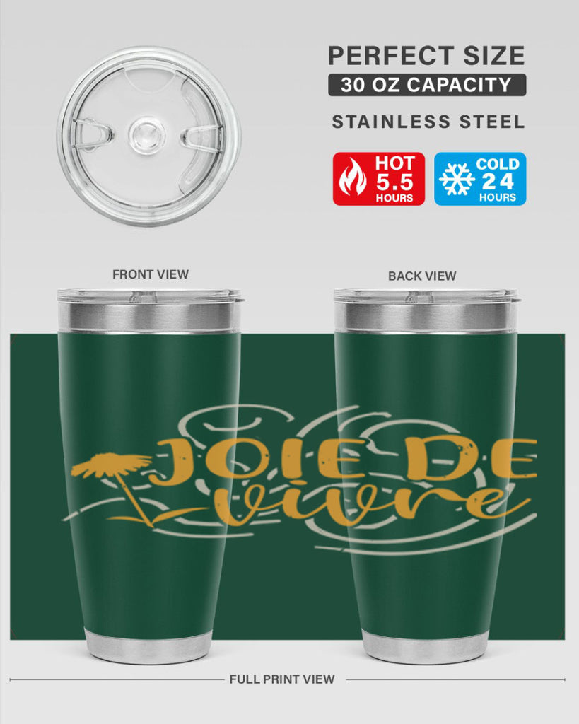 joie de vivre 57#- mardi gras- Tumbler