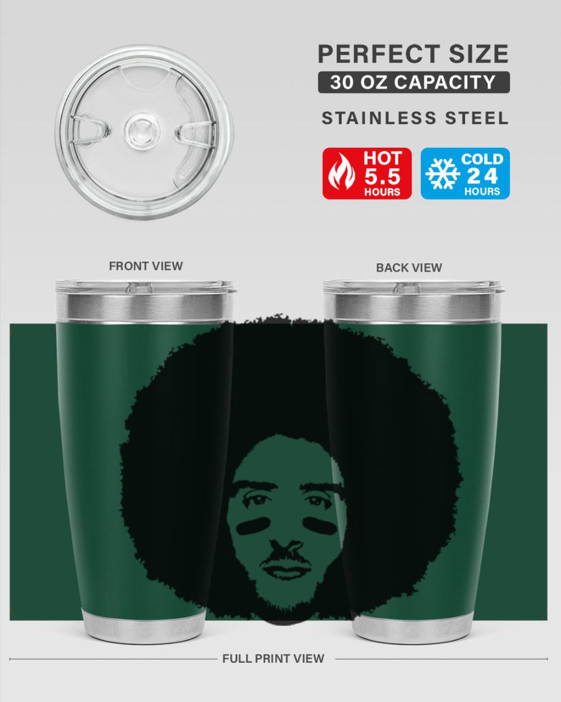 kaepernick 23#- black men - boys- tumbler