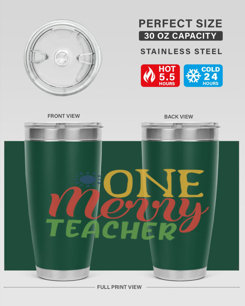one merry teacher Style 162#- teacher- tumbler