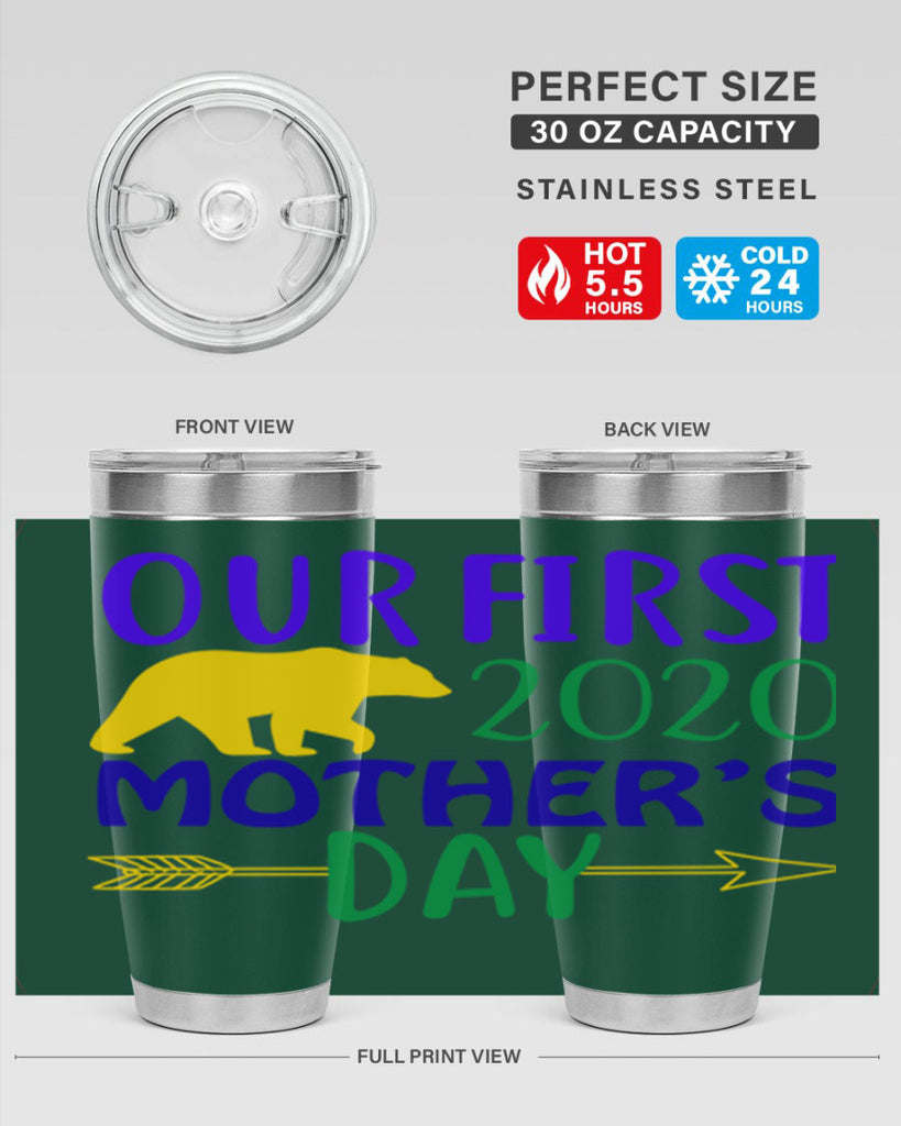 our first mothers day 4#- mardi gras- Tumbler