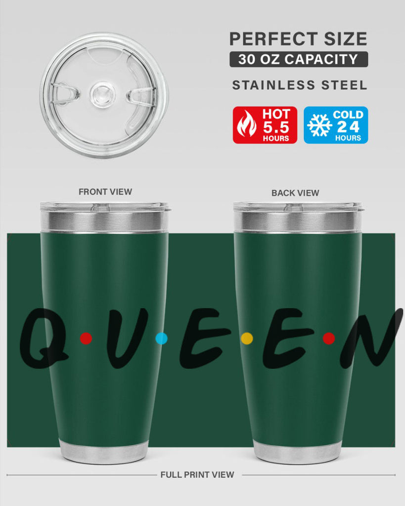 queen friends 49#- black words phrases- Cotton Tank