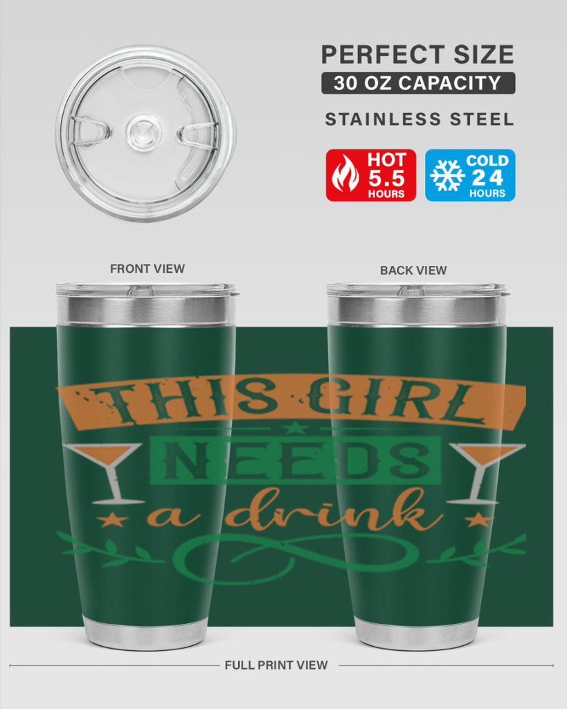 this girl needs a drink 1#- mardi gras- Tumbler