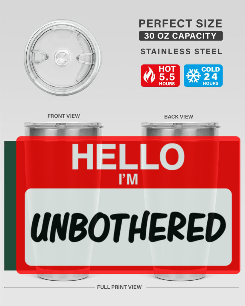 unbothered 14#- black words phrases- Cotton Tank