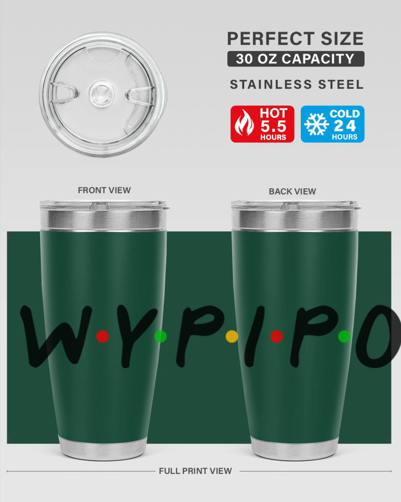 wypipo 7#- black words phrases- Cotton Tank